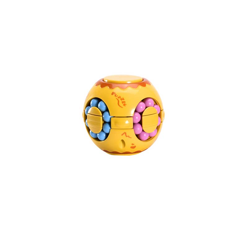 Rotating Bean Intelligence Fingertip Cube for Kids Finger Gyro Antistress Cube Learning Educational Magic Disk Toy Children