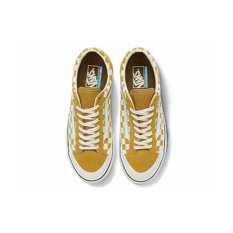 Vans Style 36 SF Checkerboard - Mustard Gold Unisex Sneakers Brown Marshmallow VN0A3ZCJB9I