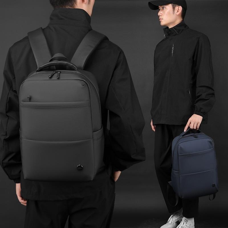 New Men's Minimalist Business Laptop Backpack Breathable Nylon Multi-functional Lightweight Bag for Commute Travel & Daily Use