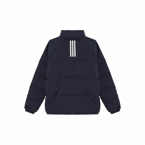 Adidas Stylish Versatile Letter Warm Long-sleeve Down Jacket Unisex Legendary Ink Blue JL9585