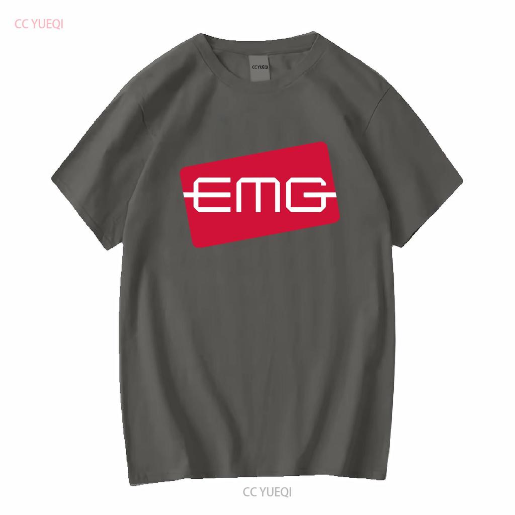 EMG Pickups Guitars Logo Mens Black T Shirt Size S to 3XL vintage Washed homme Stylish Soft Slightly graphic Stretched Unisex