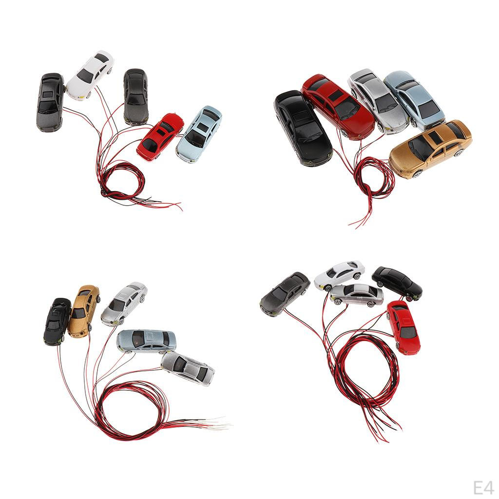 5pc Shine Model Miniature Table Accessory Parking Scenery