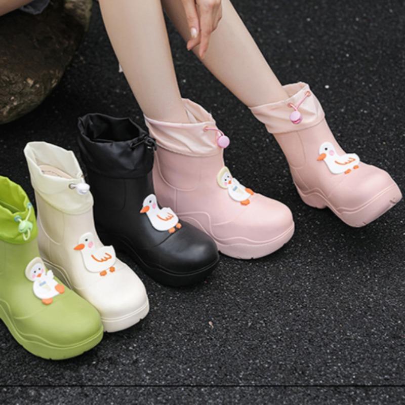 Women's Thick-soled Non-slip Outdoor Fashion Rubber Boots