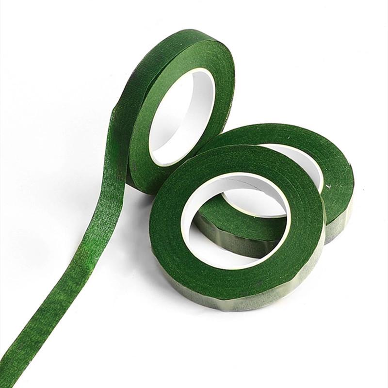 Grünes Floristenband 1,2 cm für DIY-Blumenstiele und Bastelarbeiten