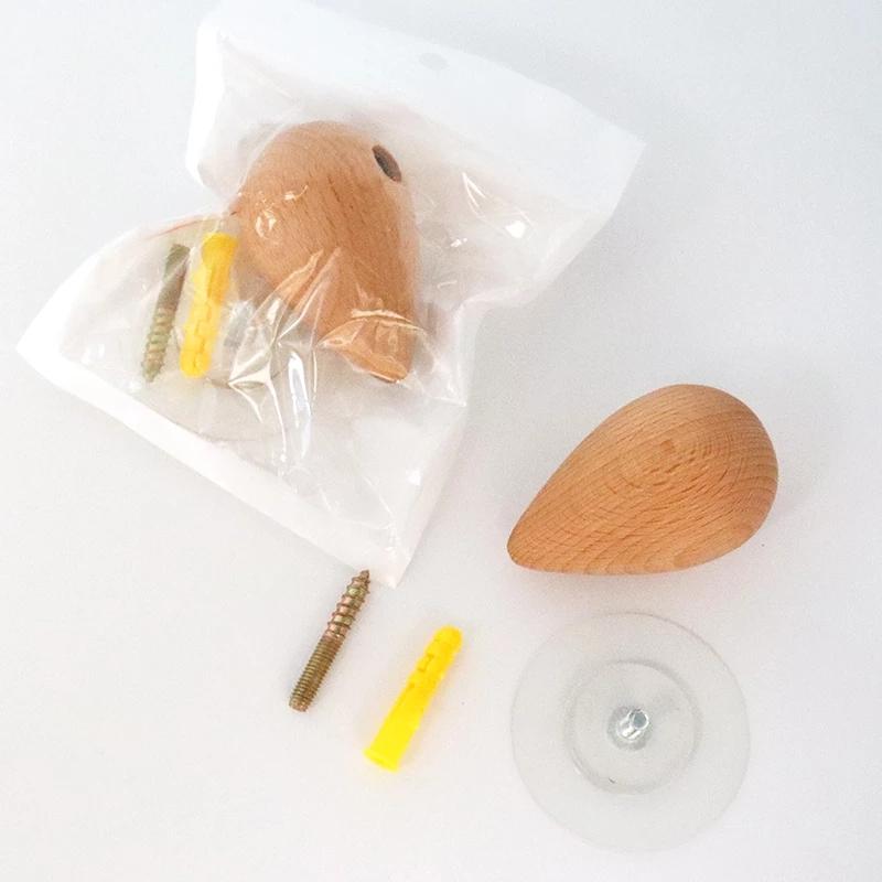 Cârlig de haine, montat pe perete, din lemn natural, cuier pentru haine, suport decorativ pentru chei, pălărie, eșarfă, geantă de mână, cuier de depozitare, suport pentru baie