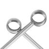 NOLITOY Stainless Steel Curtain Rod Brackets, Set of 2, Round Head Design, Durable, Fits 6-Inch Curtain Rods, Versatile, Wall-Mounted, Coordinates wit