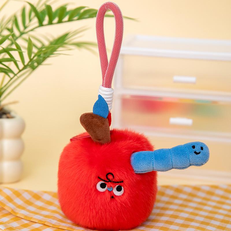 

Apple Fruit Plush Decor With Elastic Fabric For Home And Office Use Insect