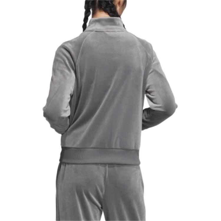 Adidas Casual Series Comfortable Modern Sports Jacket Women Jacket Gray JX6843