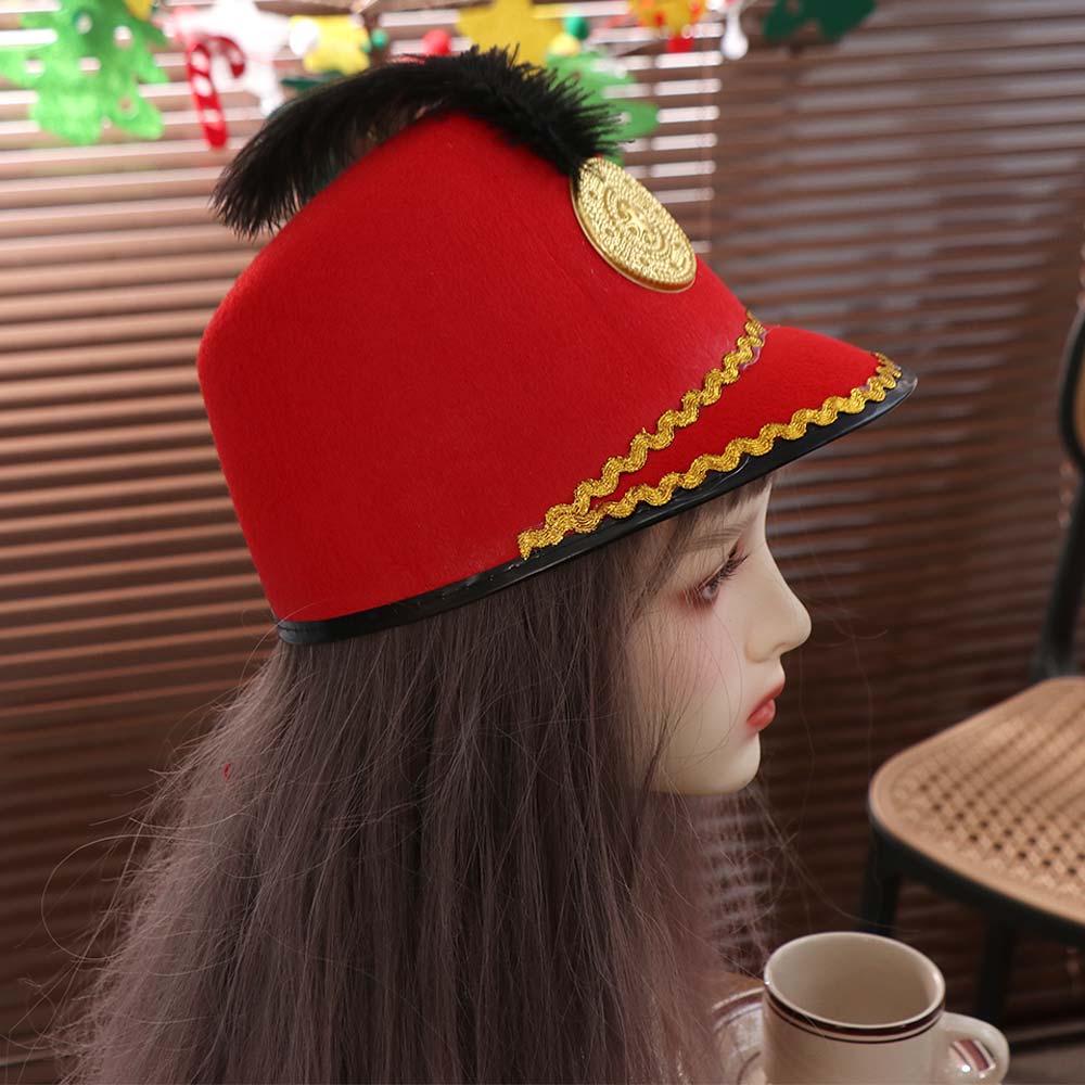 Vintage Knight Uniform Hat Sun Protection Drum Major Hat Marching Band Hat  Festival Fancy