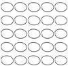 1/25Pcs Black Wire Keychain Cable 6.3 Inch 2mm Metal Wire Keychains Nylon Coated Stainless Steel Hinge Keepers