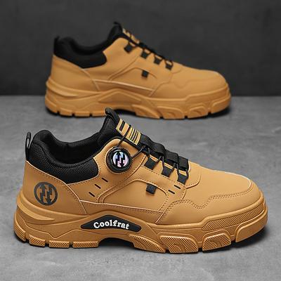 Autumn Men's Shoes New Breathable Tooling Shoes Versatile Martin Boots Men's Platform Sports Board Shoes Labor Insurance Shoes Men