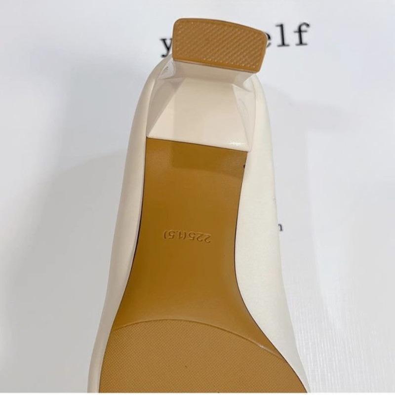 Best-selling Square-toe New High-heeled Shoes, Versatile Low-cut Shoes, Single Shoes