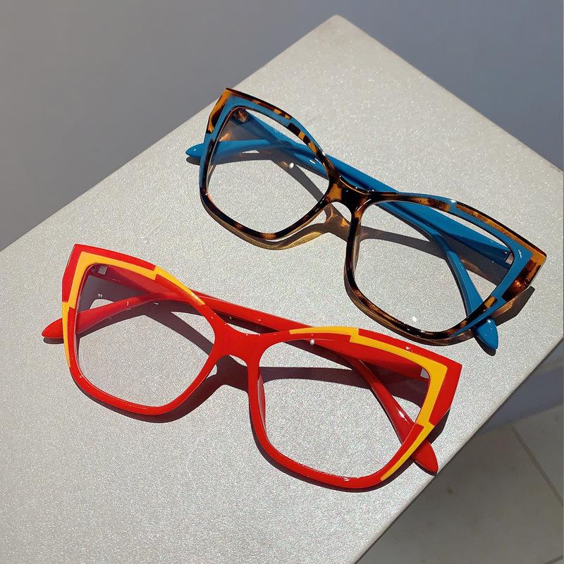 Ladies Vintage Anti Blue Light Cat Eye Pink Glasses Women For Men Luxury Brand Designer Trendy Myopia Prescription Optical Frame