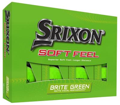 SRIXON תחושה רכה 2023 כדור גולף צבע עז גימור מט מט כדור גולף SRIXON תחושה רכה ייבוא ישיר מארה"ב ירוק