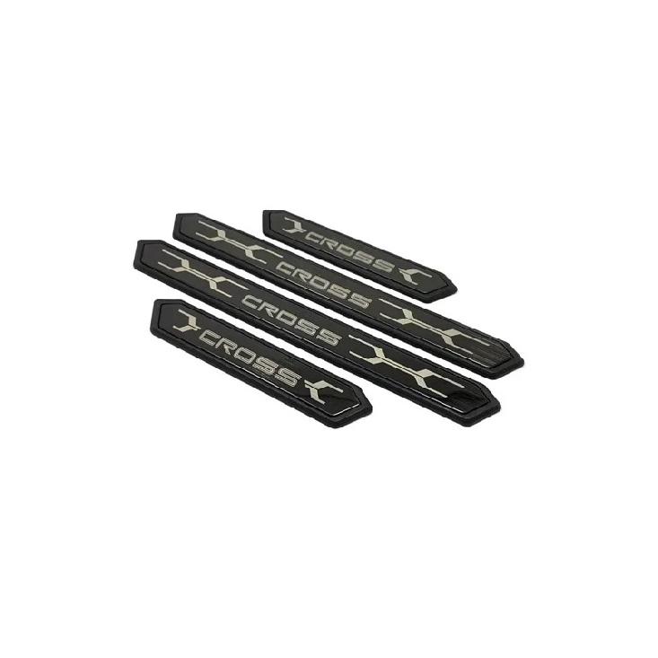 For Toyota Yaris Cross    2024 Car Door Sill Protector Pedal Cover Scuff Plate Trims Sticker Car Styling Accessories