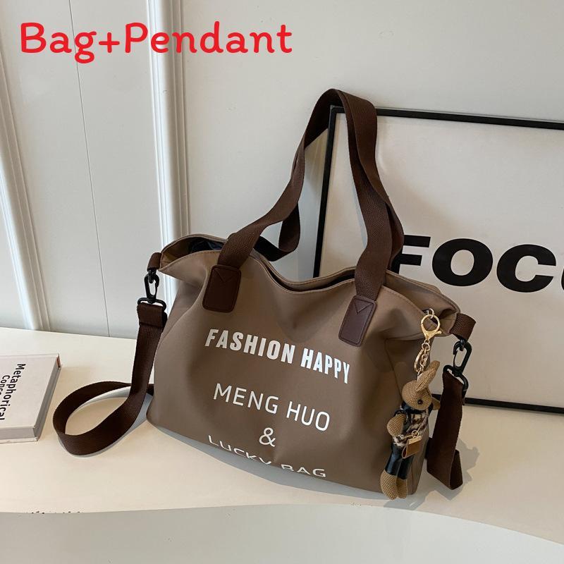 Canvas Tote Bag Womens Casual Large Capacity Shoulder Handbag For School And Daily Use