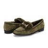 Barbara Suede Fur Gold Decoration 2cm Loafer Bbf554kk