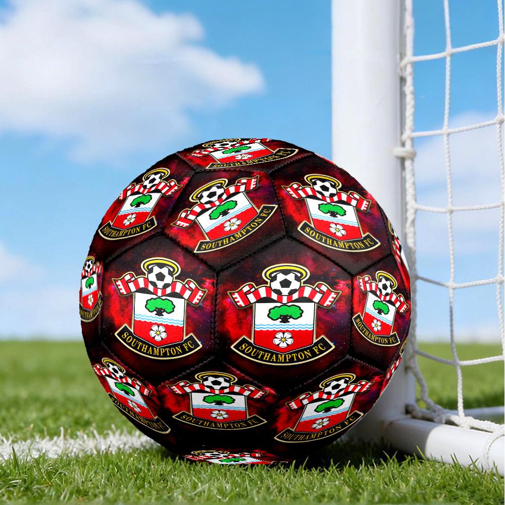 Fc Crest Design Printed Size 5 Soccer Balls, High-Quality, Anti-Slip, Protective Football, A Unique Gift , Birthdays, Christmas Gifts