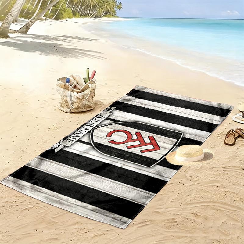 Fulham FC Print Beach Towel, Large Soft Quick Dry Towel for Beach Camping Swimming