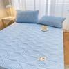 Quilted Waterproof Cotton Mattress Cover Thicken Mattress Protector Fitted Sheet with Elastic Double King Queen Size Bed Cover