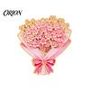 Delicate Metal Badge Bouquet Brooch Pin for Women, Enamel Romantic Flower Jewelry, Durable Sophisticated Coat Accessory Zinc Alloy Floral Lapel Coats