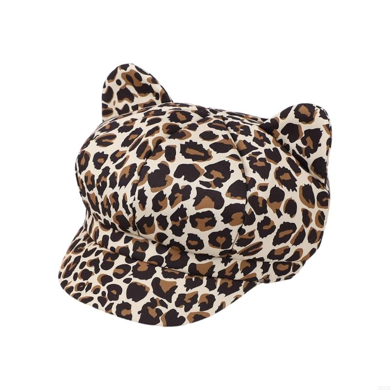 

2025 New Stylish Cats Ear Hat for Women Cool Animal Pattern Hat 2000s Chauffeur Hat Vintage Newsboys Caps Dome Hat for