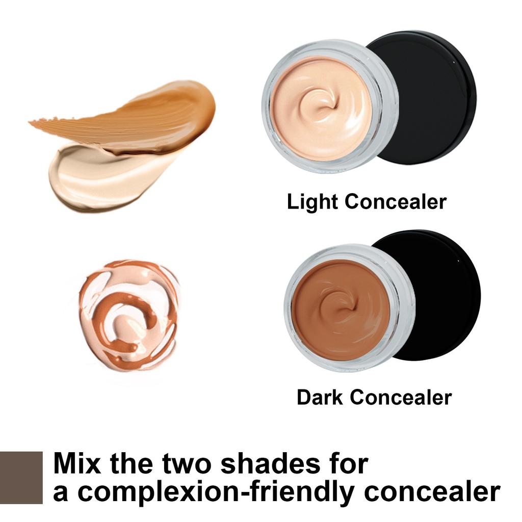 Dark Spots Cover Up 2 Colors Makeup Waterproof Sweatproof Cover Up Skin Concealer Set Long Lasting Suitable For Dark Spots Vitiligo