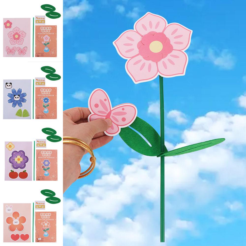 

Parent-child DIY Flower Greeting Card Material Pack Panda Flower Festival Card Kids/Children оранжевый
