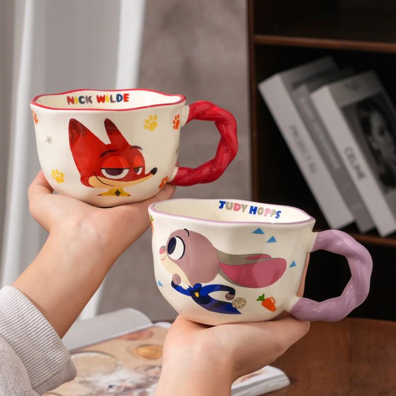 Zootopia Ceramic Mug Cute Cartoon Coffee Cup Home Office Gift