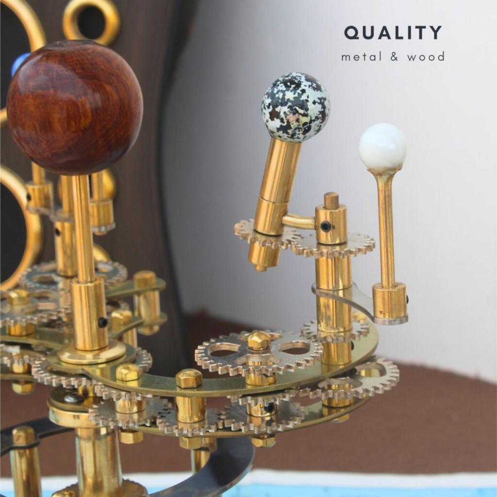 Vintage Dekor Orrery, Goldenes Kunst-Meisterwerk VINTAGE Dekor, Ein luxuriöses und einzigartiges Kunstwerk, ein einzigartiges Geschenk für den Ehemann