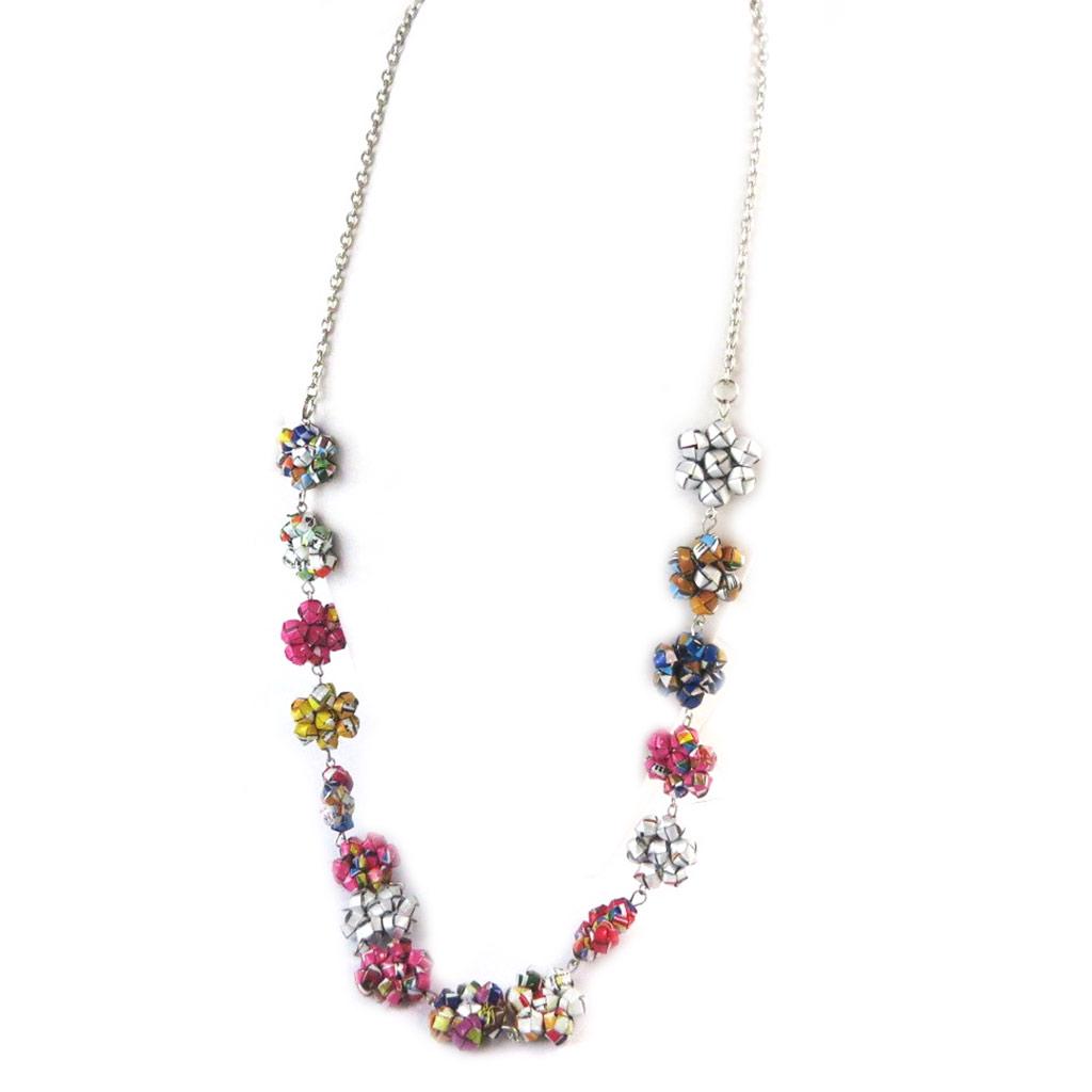 Les Trésors De Lily [N9565] - Multicolored 'New Life' Handmade Leather Long Necklace (handmade)