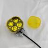 Led Work Light Cover Cube Cover Dustproof Yellow Black Lens Protection Cover For 40W Pods Fog Driving Lamp