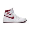 Air 1 Retro High OG 'Metallic Red' (Unisex) Scarpe da Basket Vintage Bianche / Varsity Red 555088 103