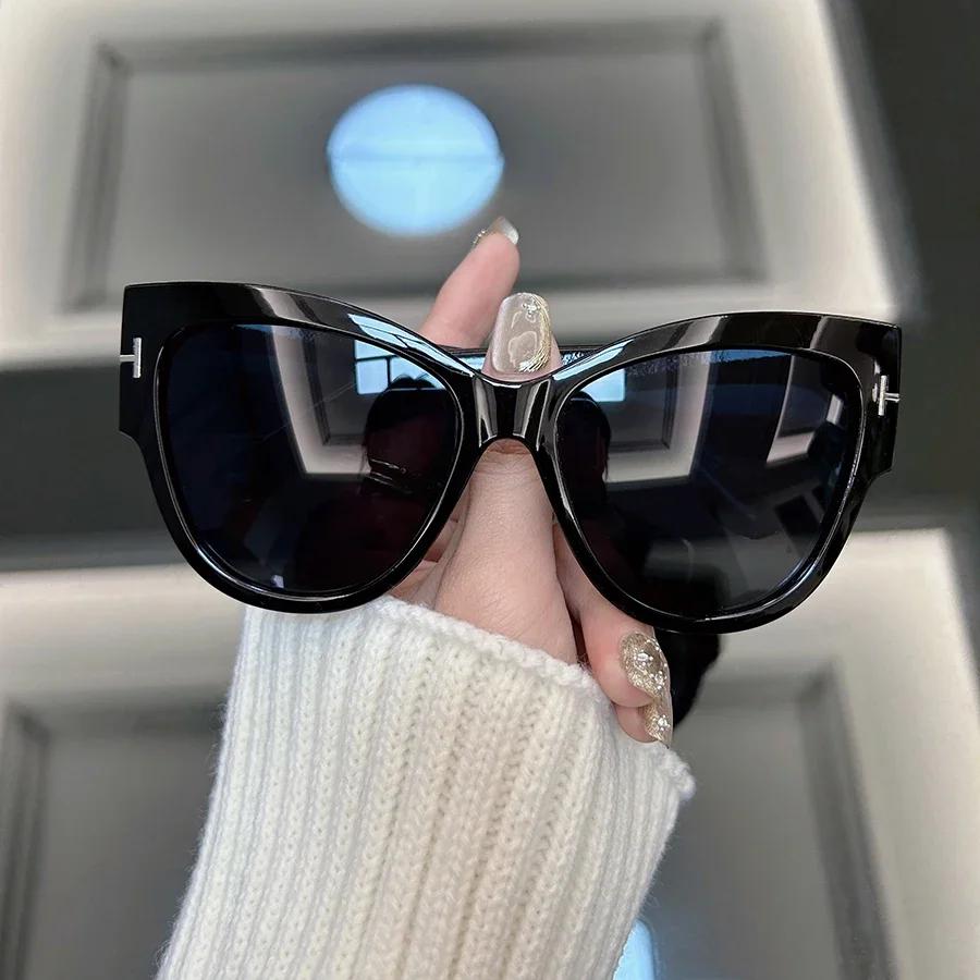 

Vintage Cat Eye Sunglasses Women Men Brand Designer Sun Glasses Fashionable Large Frame Outdoor Sunscreen Sunglasses Other
