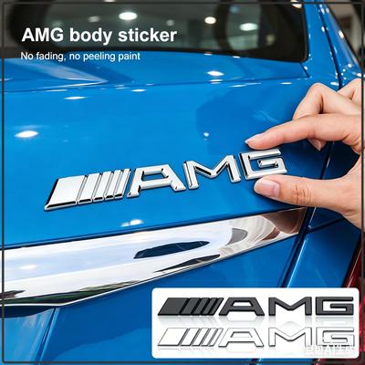 1 יחידה סמל AMG תג אחורי מדבקת רכב למרצדס בנץ W203 W204 W205 W211 W212 W213 W169 W108 W220 X156 GLC A180 מדבקת גוף