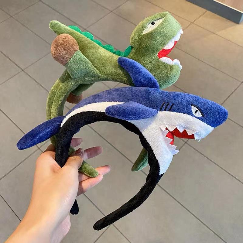 2023 Cute Dinosaur Crab Headband for Women - Cartoon Hair Accessory for Face Washing