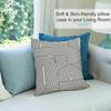 Abstract Art Line Pillow Case Short Plush Double-Sided Print Square Throw Pillow Covers Sofa Home Cushion Decor