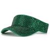 Rhinestone Decor Rhinestone Sun Visor Hat Shiny Top Hat Visor Bling Baseball Cap  City Walking
