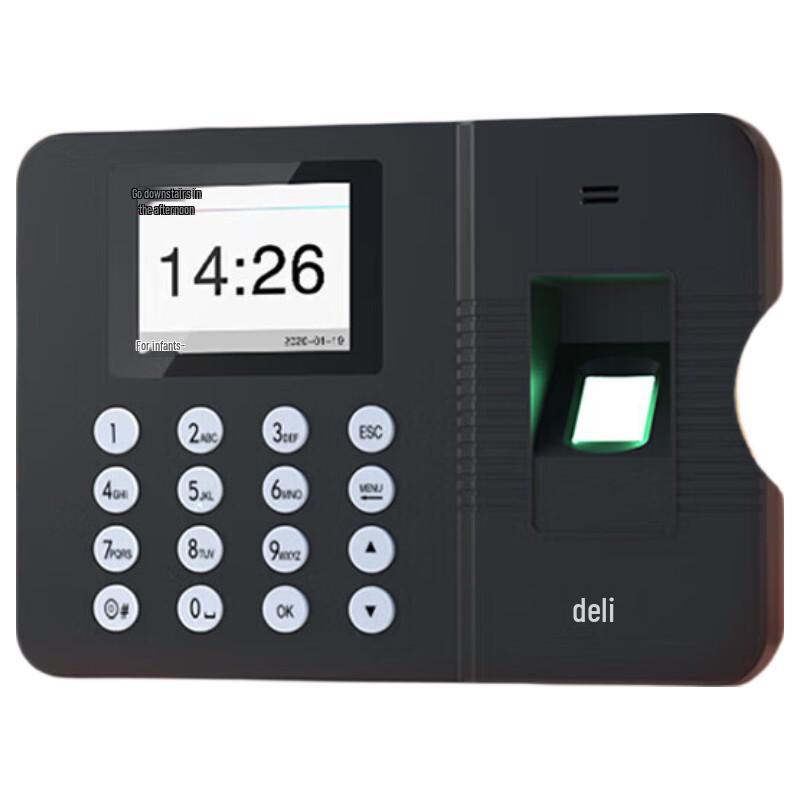 

Deli Fingerprint Time Attendance Machine CN plug (adapter included)