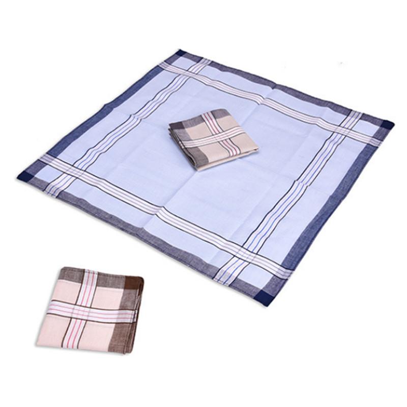 3 Stück 40x40cm Quadratische Karierte Gestreifte Taschentücher Herren Klassisch Vintage Einstecktuch Baumwollhandtuch Hochzeit Weihnachten Party Geschenk