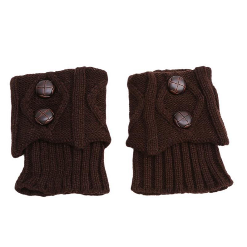 Knitted Leg Warmer Short Leg Warmers Boot Cover Warm Socks Cuffs Thermal Ladies Legging Crochet Foot Ankle Warmers Winter Women