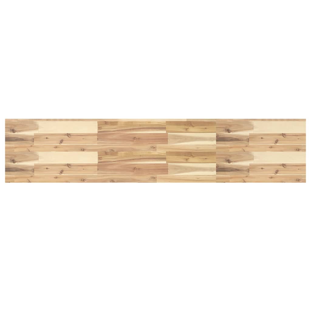 Floating Shelf 120 X 30 X 4 Cm Solid Acacia Wood Untreated