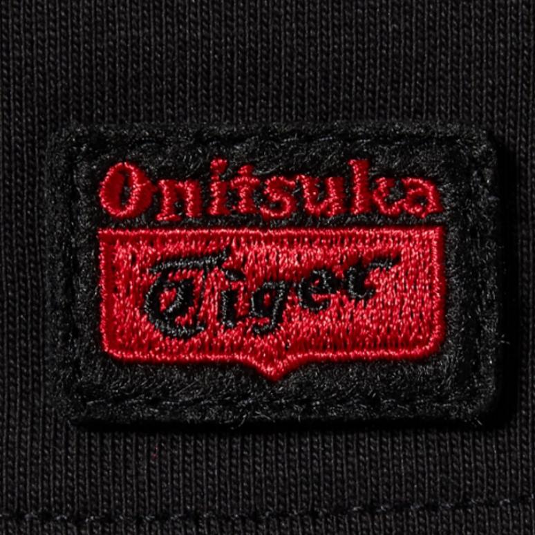 Onitsuka Tiger Logo Round Neck Long Sleeve T-Shirt Unisex Tops 2183B543-001