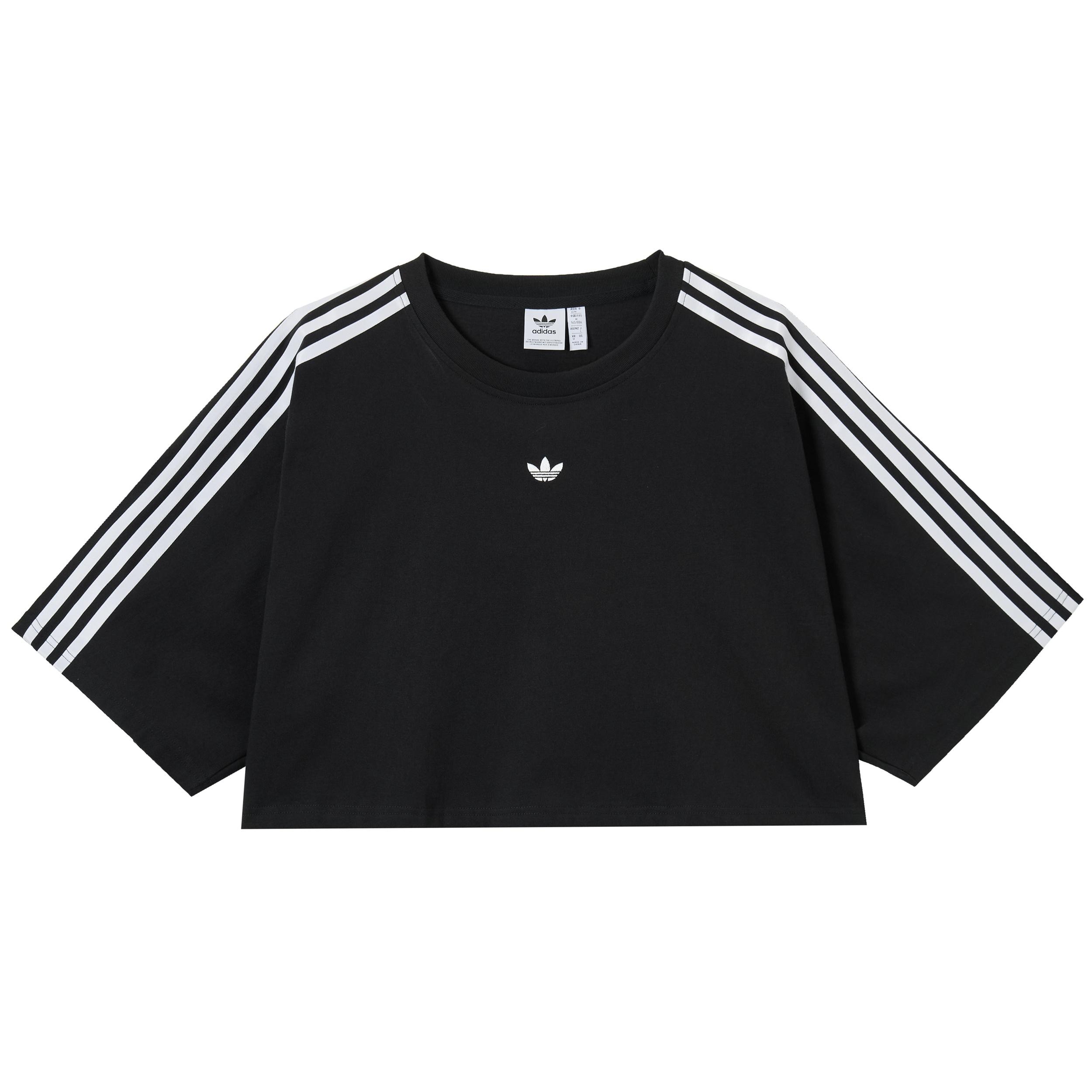 (WMNS) adidas Adilenium Season 3 Boxy Oversized T-Shirt Asia Sizing Black White Women s JY8884 M