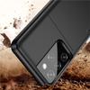 AMORUS For Samsung Galaxy S21 Ultra 5G Case with Sliding Card Holder PC TPU Phone Back Cover