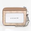 Coach Pass Case CW883 Card Coin Fragment SVPWH, Case, Case, Case, Outlet, Women's, Silver/Sand/Taupe [Used]