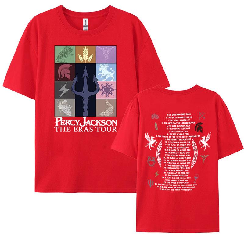 

Percy Jackson and The Olympians Eras Tour Tee Shirt Men Women Fashion Retro Short Sleeve T-shirt Casual Cotton Oversized T Shirt 2XL