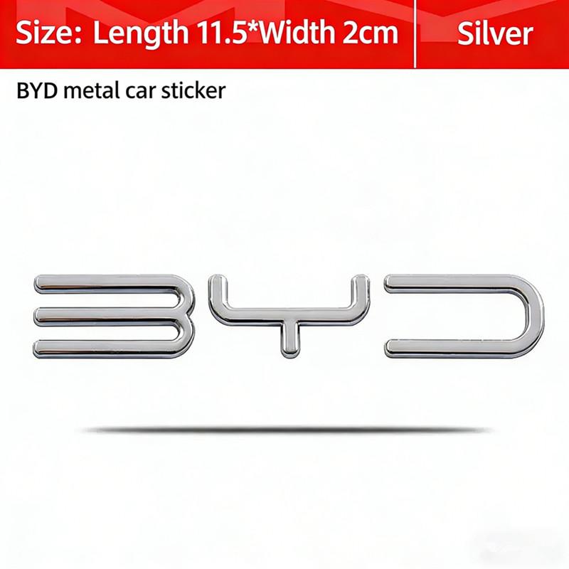 3D kovový auto znak logo BYD zadní emblém kufru nálepky pro BYD Atto 3 Dolphin Seal Han EV Tang EV Seagull autodoplňky