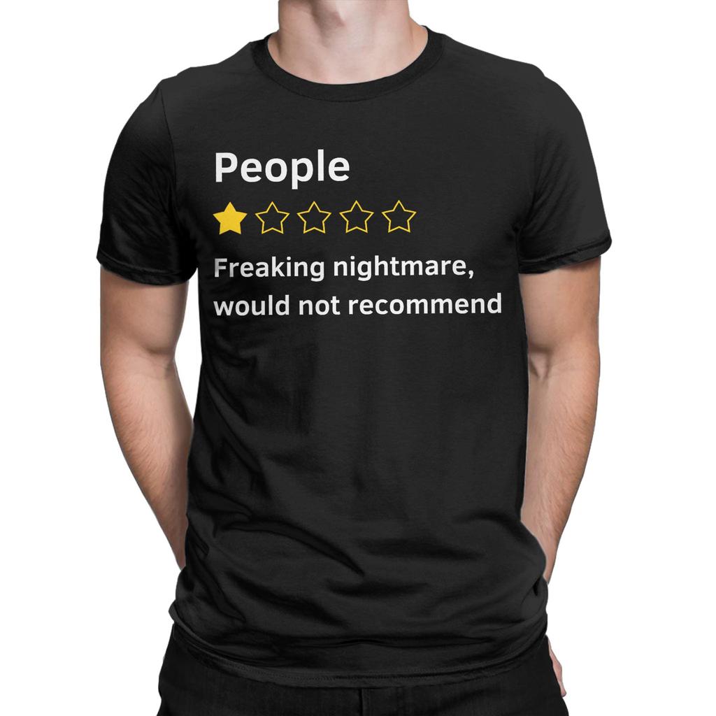 Unisex Unisexs T-Shirt Leute Absoluter Albtraum Würde Nicht Empfehlen unisex Humor Hipster 100% Baumwolle T-Shirt T-Shirt Kleidung Übergröße