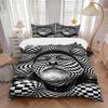 3pcs Anime Cartoon Design Bedding Set - Includes One Quilt Cover and Two Pillowcases (No Core) - Perfect for Bedroom and Guest Room Decorati